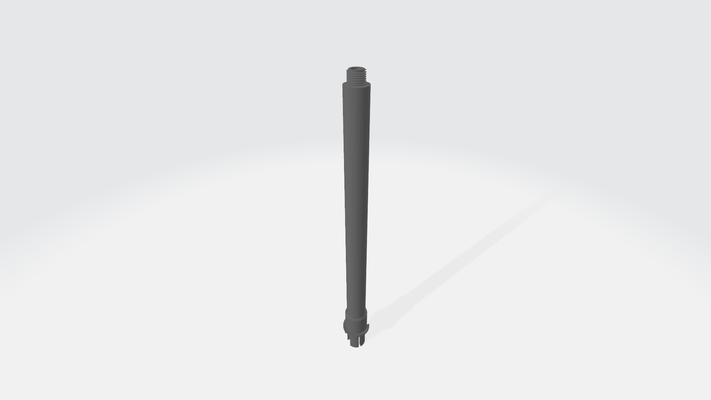 exterior barril 300mm airsoft m4 3d print model - Mito3D