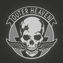 outer heaven logo gioco cranio serpente il metal gear kojima solid 3d print model - Mito3D
