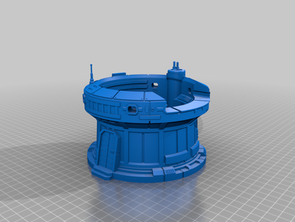 outer rim bunker scifi star wars legion tabletop warhammer 40k buildings structures achitecture house 3d print model - Mito3D