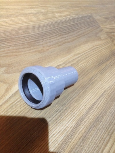 outflow reduction 40mm to 32mm home abfluss drain outdrain pipe reduzierung bathroom house 3d print model - Mito3D