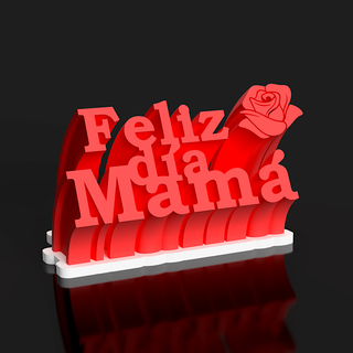 outgoing text - happy mother's day love mother 3d print model - Mito3D