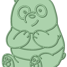 outrageous bears 1 cookie cutter 3d print model - Mito3D