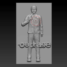 die Empörung Kunst yakuza Erleichterung carving cnc 3d print model - Mito3D