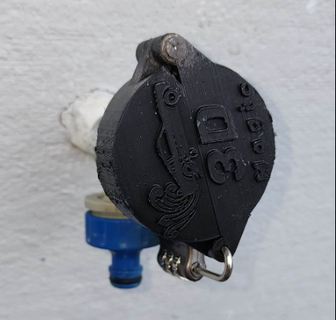 outside tap cover baby safety stopper blocker locker valve faucet pluming 3d print model - Mito3D