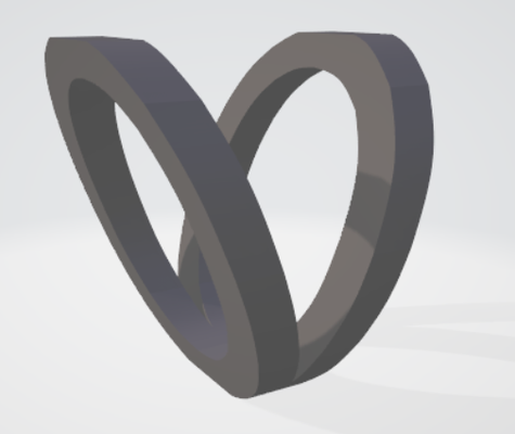 ov art combination letters 90 rotation art 3d suit 3d print model - Mito3D