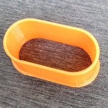 oval argila cortadores joalheria 3d print model - Mito3D
