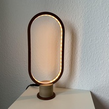 oval lamp home design light diy led 3d print model - Mito3D
