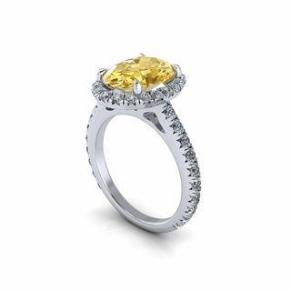 ovale l'amour diamant bague r10 tigre or bijoux argent bijou engagement mariage mode 3d print model - Mito3D