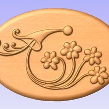 oval plaque various 3d relief cnc oval design
