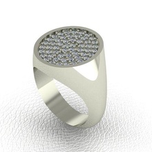 oval ring 18x16 jewelry 3d print model - Mito3D