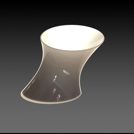 vase ovale design la maison jardinière de décoration bureau conception forme 3D print model - Mito3D