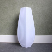 ovale vaso essiccato fiori slimprint a015 fiore modalità decorazione arredamento strisce strutturato germoglio tavolo 3d print model - Mito3D