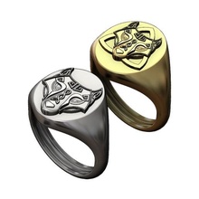 oval viking wolf signet ring 3d print model jewelry animal jewellery fenrir norse fantasy mythology silver gold celtic loki fenris sterling luxury signetring menring rings 3d print model - Mito3D
