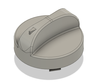 oven knob replacement step file included 3d print model - Mito3D