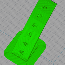 overhangs precise 45-60 deg tool easy print calibration overhang 3d print model - Mito3D