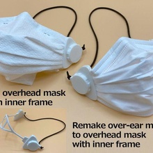 overhead mask clip frame 3d print model - Mito3D