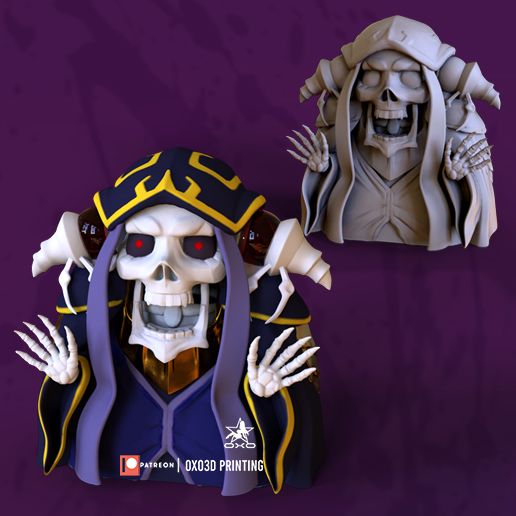 overlord ainz ooal gown chibi 3D print model - Mito3D