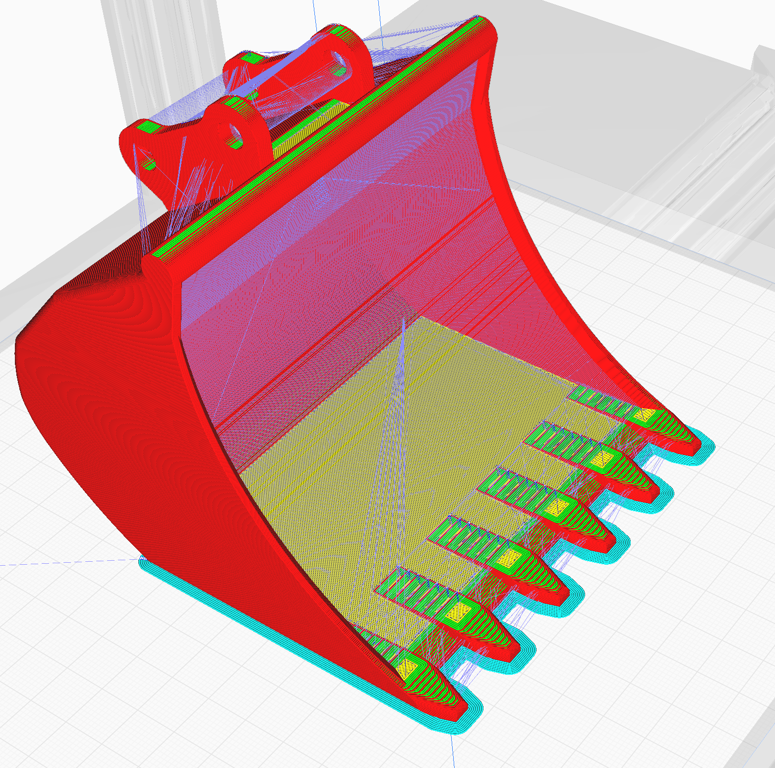 sovradimensionato secchio volvo ec160e 1 14 Scarica escavatore pala volvoec160e xxl cucchiaio 3D print model - Mito3D