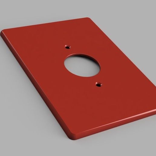 sovradimensionato circolare parete piatto attrezzo personalizzato parti 3D print model - Mito3D