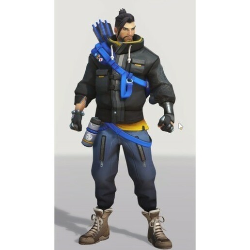 overwatch - casual hanzo special winter skin 3D print model - Mito3D