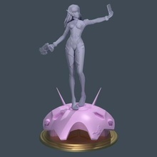 overwatch dva bufera neve d gioco ragazza donna autoscatto posa carattere corpo hana canzone mech figurina arte miniature 3d print model - Mito3D