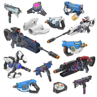 overwatch - part 2 14 printable models stl commercial use toy diy gun cosplay game pulse rifle sombra tracer widow symmetra pistol blaster widowmaker sniper 3d print model - Mito3D