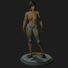 overwatch - pharah blizzard phara fareeha amari egypt game girl woman erotic sexual nude breast pose figurine miniatures character tits body 3d print model - Mito3D