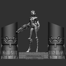 vigiar viúva Preto equipamento diorama estátua herói menina Admirador arte jogos videogame nevasca popular zelgiust arma fogo pilar decoração esculpir stl personagem 3d print model - Mito3D