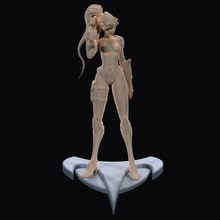overwatch veuf Tempête Neige amélie Lacroix tireur d'élite Jeu fille femme érotique sexuel nu Sein personnage cul pose figurine art seins miniatures 3d print model - Mito3D