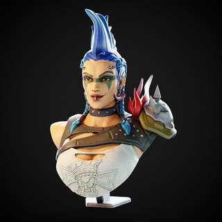 overwatch 2 - junker queen Art pc tank console hero bust figurine statue blizzard sci-fi game fanart 3d print model - Mito3D