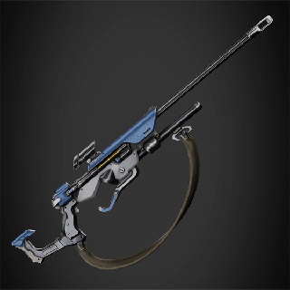 overwatch ana biotic rifle cosplay 3d print model - Mito3D