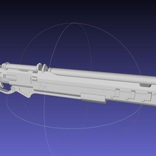 Supervisión ashe rifle montaje Arte 3d printing réplica disfraz cosplay arma videojuego 3d print model - Mito3D