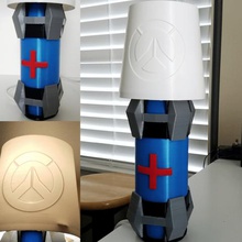 sağlık paketi lamba overwatch ev masa lambası hemma abajur led logo video oyunu 3d print model - Mito3D