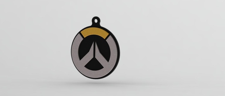 overwatch keychain game gamer warcraft computer pendant pc 3d print model - Mito3D