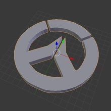 overwatch logo gioco 3d print model - Mito3D