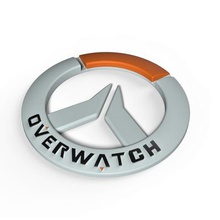 overwatch logo game toy badge emblem 3d print model - Mito3D
