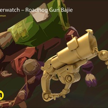 overwatch roadhog gun bajie game accessories blizcon blizzard cosplay costume equipment games toys gift lunar mmo multiplayer pc playstation roster skin weapon windows xbox 3d print model - Mito3D