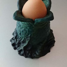 ovomorph egg holder xenomorph home kitchen dining ovomorth alien 3d print model - Mito3D
