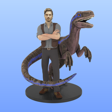 Owen Grady Jurassic 3d print model - Mito3D
