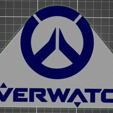 owerwatch logo art 3d print model - Mito3D