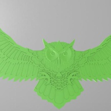 owl la maison décoration 3d print model - Mito3D