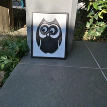 owl art Arte en 2d 3d print model - Mito3D