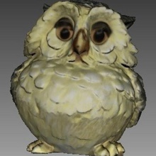 owl art sculptures toy scan model artec3d animal 3d print model - Mito3D