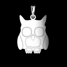 owl bijoux pendentifs pendentif 3d print model - Mito3D