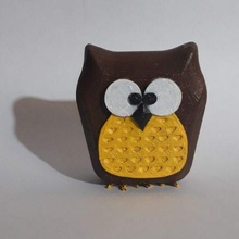 owl bird ave animal toy 3d print model - Mito3D