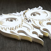 owl art decoration wall 3d print model - Mito3D