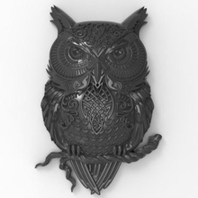 owl juego a los animales imprimible cnc étnico 3dprintable 3dmodel 3d print model - Mito3D