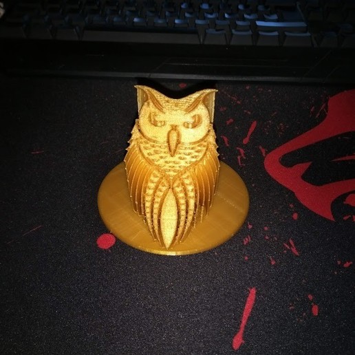 owl - art nice eagle bird animal decorative object decoration 3D print model - Mito3D