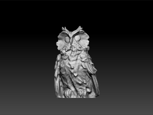 owl - on desk cute toy test model amazing animal royal beauty beautiful shiny royality 3d print model - Mito3D