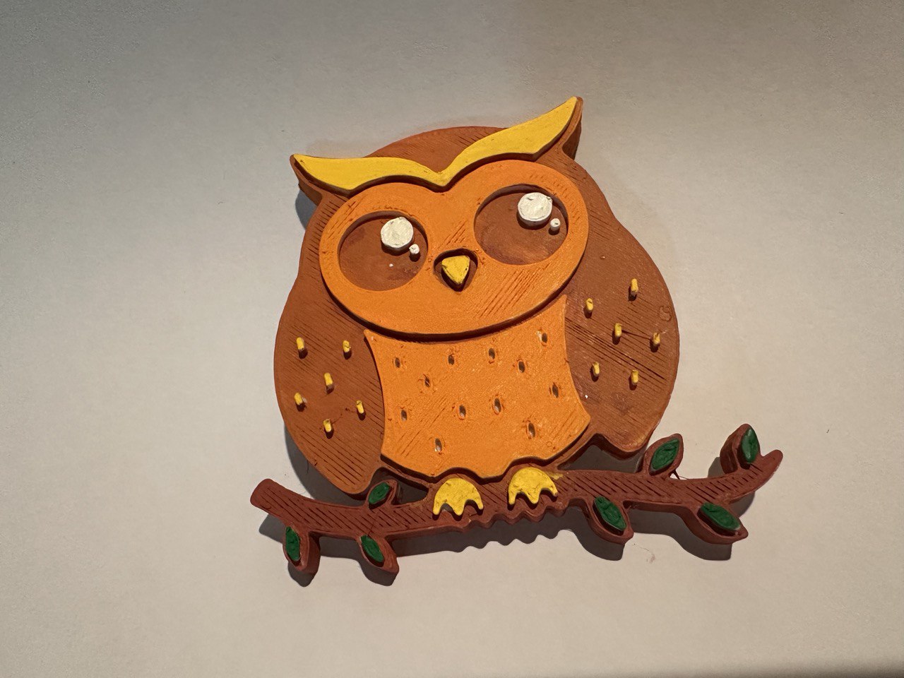 hibou badge art conception sage vendeur réussite reconnaissance marchande stylisé prix emblème douane sagesse symbole décoratif vente détail collectionneur 3D print model - Mito3D